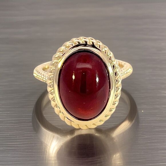 Natural Solitaire Spessartite Garnet Ring 14k 8.08 Cts Certified $3,150 310586 - Picture 9 of 14